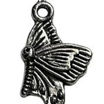 Butterfly Pendant Silver Tone Charm Bracelet Necklace Jewelry Craft Dangle b u Photo 0