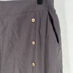 Coco + Carmen  Wide Leg Pants Womens L\XL Gray Cotton High Rise Elastic Waist Photo 3