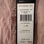 BCBGMAXAZRIA NWT BCBG Lace Insert Top Shirt Blouse Bare Nude Sz Med Long Sleeve Retail $130 Photo 3