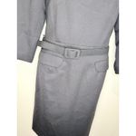 Pendleton  100% Virgin Wool Black 3/4 Sleeve Belted Boat Neck Dress Size 10 EUC!! Photo 2