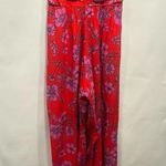 B.O.G Collective Strapless Floral Smocked Top Jumpsuit size Small Red Photo 0