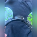 Disney Parks Mickey Ears Halloween Green Animated Light Up Bats Headband Rare! Photo 3