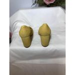 Marc Fisher Heels Women 6M Yellow Suede Block Heel Pointed Toe Dress Shoes Photo 9