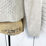 ZARA Pearl Embellished Wool Blend Pullover Crop Sweater Beige Large Photo 7