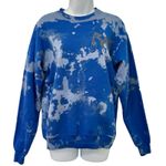 Raks Blue Acid Patch Black Hair Tie Dye Crew Neck Sweatshirt size S Streetwear Photo 1
