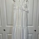 Altar'd State Anna Flutter Sleeve Maxi Dress White NWT S Defect Photo 0