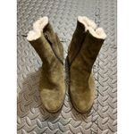 Italeau Waterproof Fiorella‎ Shearling Booties Dark Green Shoes Size 8 Photo 8