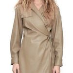 ZARA *NWT* cream Tan Vegan Leather Jacket Photo 0