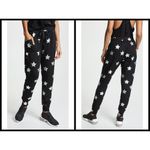 Terez 💕💕 Silver Stars Foil French Terry Joggers Photo 6
