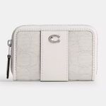 Coach Authentic  1941 calf leather /signature jacquard 3 compartnents zip Wallet Photo 11