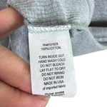 Susan Lawrence 100% Cotton Gray Ribbed Tank Black Gray Floral Detail Size XL Photo 5