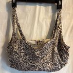 Athleta  Aqualuxe Paisley‎ Print Bikini Swim Top Size 40D Tan Black Resort Beach Photo 0