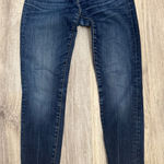 Driftwood Marilyn Classic Fit Dark Wash Distressed Raw Hem Jeans Womens 27 Photo 0