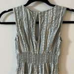 Japna  Sage Green & White Floral Sleeveless Romper w/ Elastic Waist XSmall Photo 10