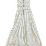 Raga Anthropologie Aviana WHite Eyelet Dress Maxi Cotton Size XS Women's NWOT Photo 1