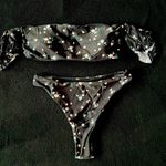 Boutique black floral off shoulder bikini Photo 3