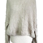 Moon & Madison Stone Knit Crop Pullover Sweater Women's Size Medium | 40 Photo 0