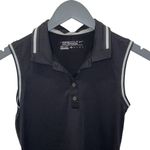 Nike  Women's Sleeveless Golf Tour‎ Performance Polo Shirt Black White Size XS Photo 3