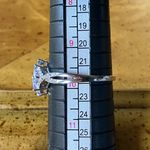 Natural Tanzanite Sterling Silver Ring Size 9.75 Photo 8