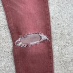 Pilcro  Rose Pink Distressed Ripped High Rise Straight Leg Jeans Womens Size 26 Photo 2