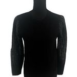 Liv Milano Black Sweater Blouse Photo 0