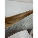 Womans NWD Idifu Slipon Pumps Size 9 Silver Block Heel Round Toe Photo 6