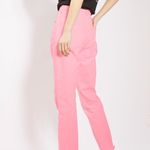 Topshop New Raw Hem Straight Leg Jeans PINK Womens Size 26 Photo 2