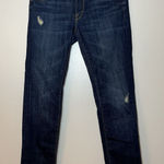 Vince Jeans Size 24 Blue Denim Stretch Distressed 5 pocket Skinny Photo 0