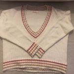 Marine layer  Adalyn sweater in cream with pink and neutral accent stripes Photo 4