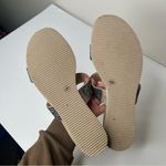 Antonio Melani silver & tan rhinestone bedazzled Slip-On Sandals 10 Photo 4