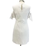 Milly NEW Womens 12 Tie Mod Dress White Cold Shoulder Wedding Bridal Elopement Photo 2