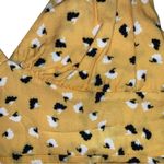 Amanda Uprichard Amory Sleeveless Floral Print Yellow Side Slit Midi Dress M Photo 10