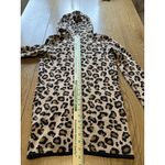 Rachel Zoe Leopard Print Hooded Duster Open Cardigan Size XS Preppy City Animal Photo 8