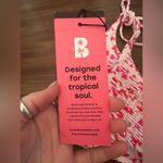 Blackbough NWT  bikini side ties ruched cheeky bottoms in pink romance size M Photo 1