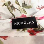 Nicholas Silk Chiffon Semi Sheer Long Sleeve Ruffle Button Front Blouse Shirt 2 Photo 1