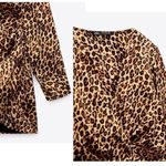 ZARA NEW  satin effect leopard mini dress Photo 5