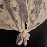 Forever 21  cream lace cropped tank top Photo 2