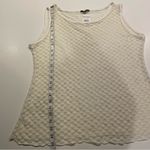 Vila Milano Sleeveless Tank Women’s size medium ivory see through polka dot Photo 2