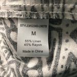 HAVE Womens Mini Dress Medium Linen Blend Festival Coastal Cowgirl Rodeo Country Black Photo 8