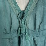 Torrid ladies dark green babydoll chiffon sheer blouse size 3x festival cute Photo 5