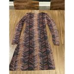 Guess by Marciano Marciano Guess Between The Lines Long Sleeve V Neck Midi Bodycon wrap Dress S Photo 11