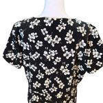 Loft  Magnolia Black Floral Patch Pocket Dress Womens Size 18 Plus NWT Photo 5