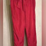 Old Navy Womens Strawberry Tropix High Rise Belted Paper Bag Pull-On Pants|Sz:S Photo 0
