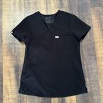 FIGS  Black One Pocket Scrub Top Size XS Photo 0