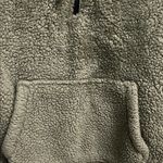 PINK - Victoria's Secret Cozy Sherpa Hoodie in Olive Green Photo 3