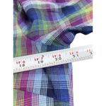 Max UK 18 US 14/16 Rainbow Plaid Button Up Long Sleeve 100% Cotton Shirt NWT Photo 11