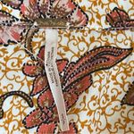 Free People I Got You Printed Long Sleeve Crop Top brown white Sz S Photo 12