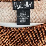 Rafaella Earth Tones Black & Brown Design Blouse Photo 7