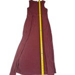 Lush Clothing Lush Womens Dress Tie Waist Ribbed Sleeveless Burgundy Knit‎ Bodycon Small Photo 6