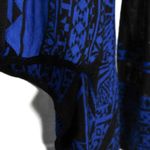 Say What? Chic Classic Royal Blue and Black Open Front Cardigan Photo 4